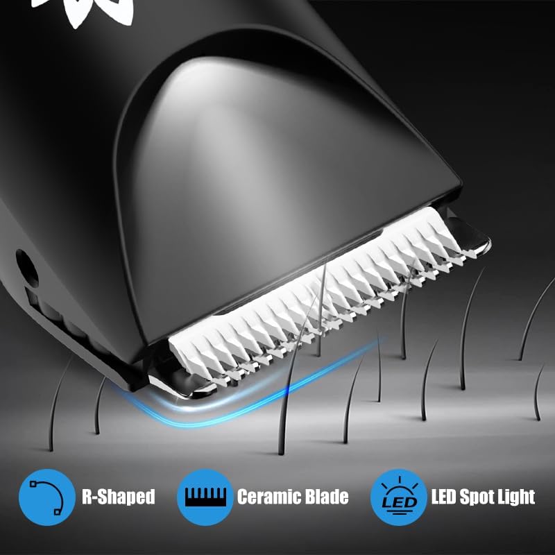 Suttik Manscape Body & Pubic Hair Trimmer for Men, Groin & Ball Trimmer Men, Electric Razor Bikini Trimmer, Body Groomer Ball Shaver for Smooth Wet/Dry Shaving, Led Light - Image 4